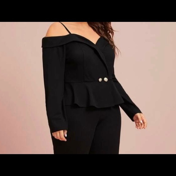 Plus - NWOT - Off The Shoulder Blouse - 1X - Picture 4 of 5